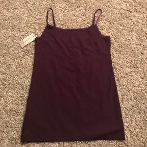 Ann Taylor Stretch purple cami tank